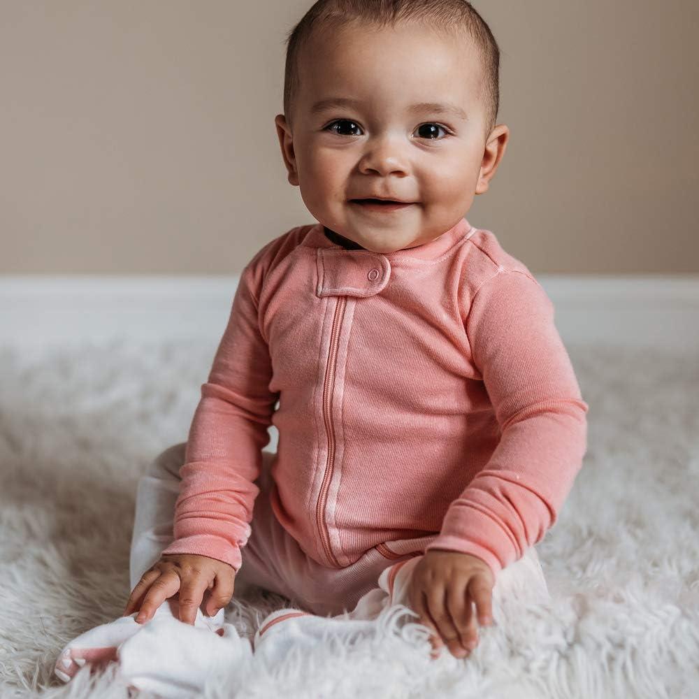 imageHonestBaby babygirls Sleep amp Play Footed Onepiece Pajama Sleeper 100 Organic Cotton Baby GirlsTwinkle Star Pink