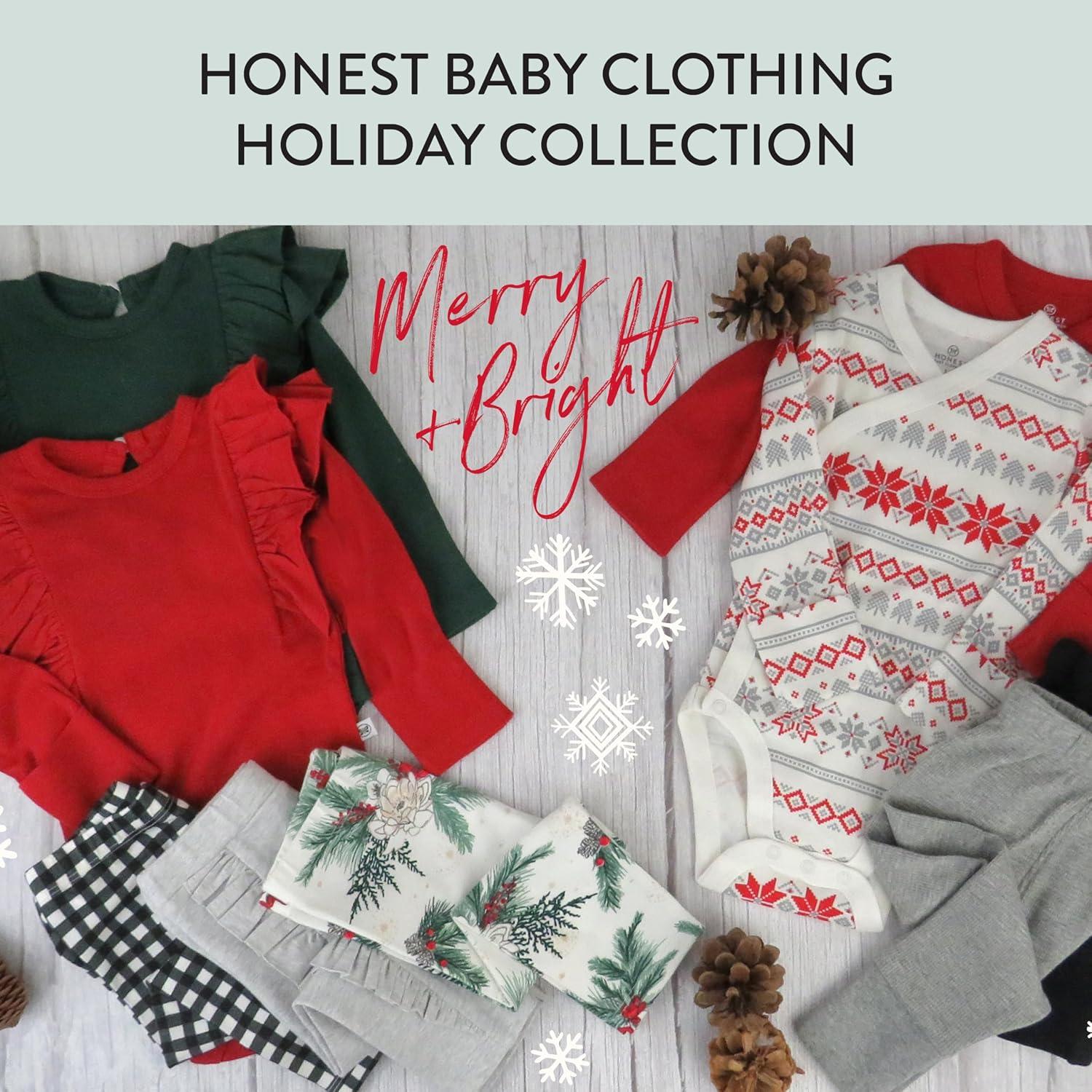 imageHonestBaby unisexbaby 3pack Long Sleeve Sidesnap Kimono Bodysuits Organic Cotton for Infant Baby Boys Girls UnisexEmerald Floral