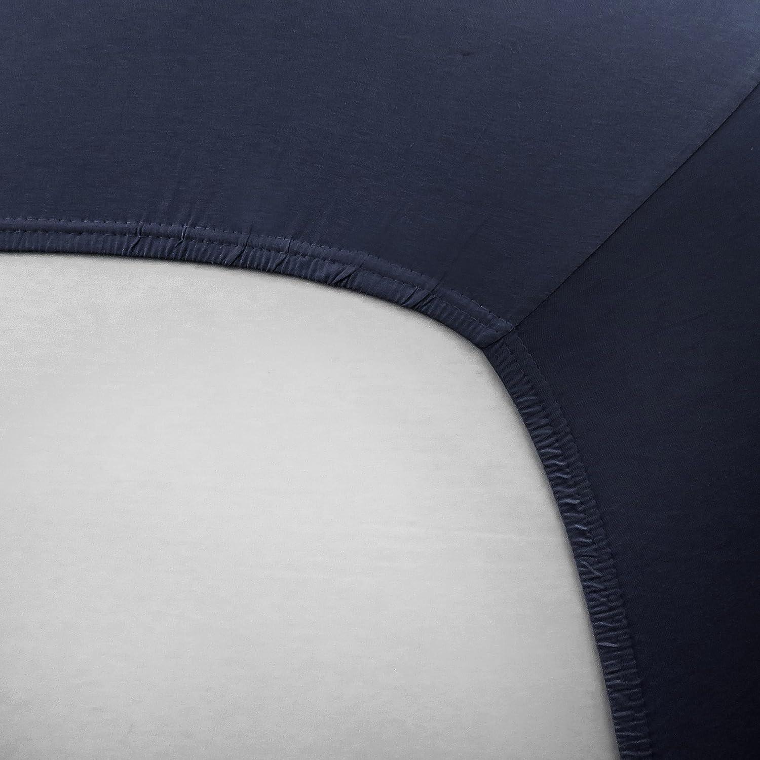 imageHonestBaby 2Pack Organic Cotton Fitted Bassinet Sheet White One Size1 Pack Dark Navy