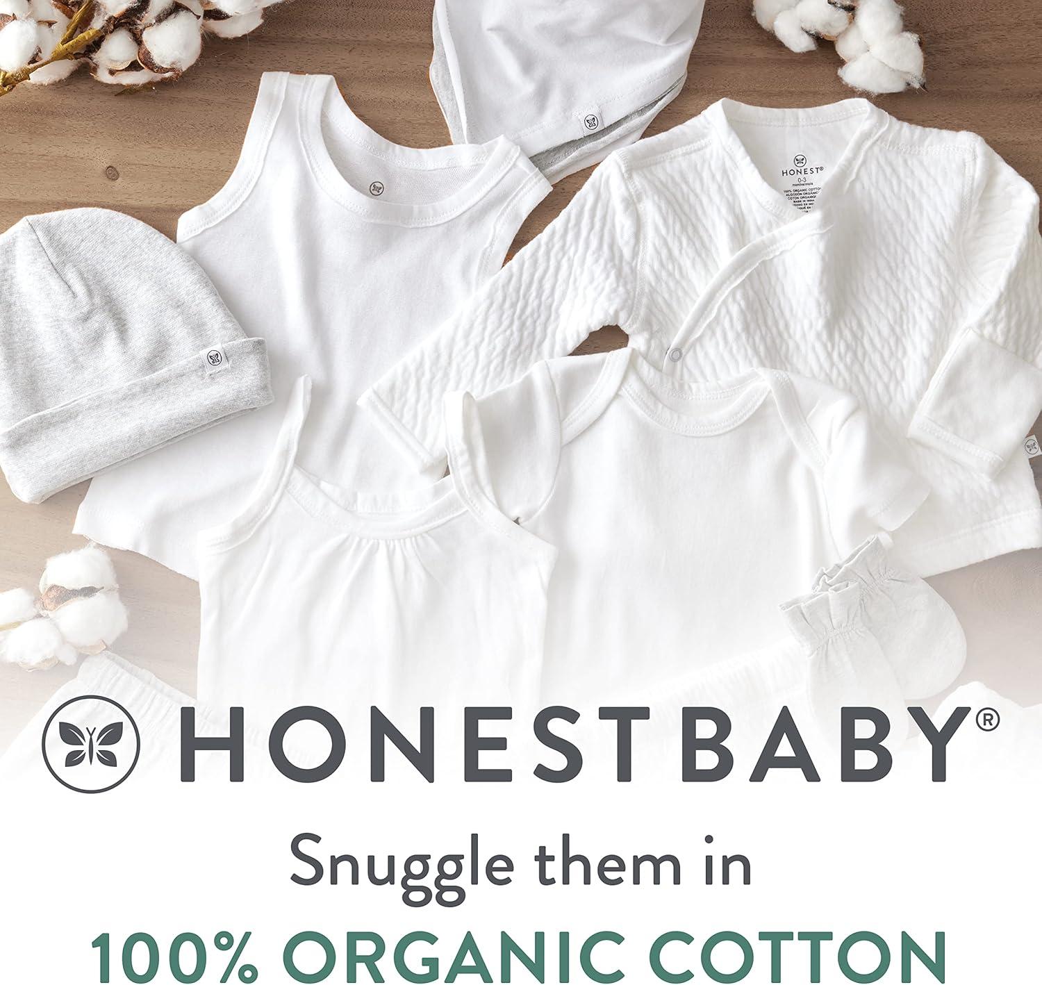 imageHonestBaby 2Pack Organic Cotton Fitted Bassinet Sheet White One Size1 Pack Pink