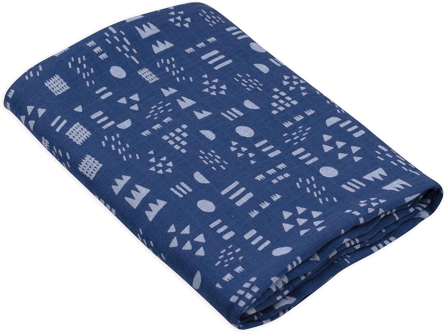 imageHonestBaby Baby 100 Organic Cotton Swaddle Receiving Blankets 2 PackCompass