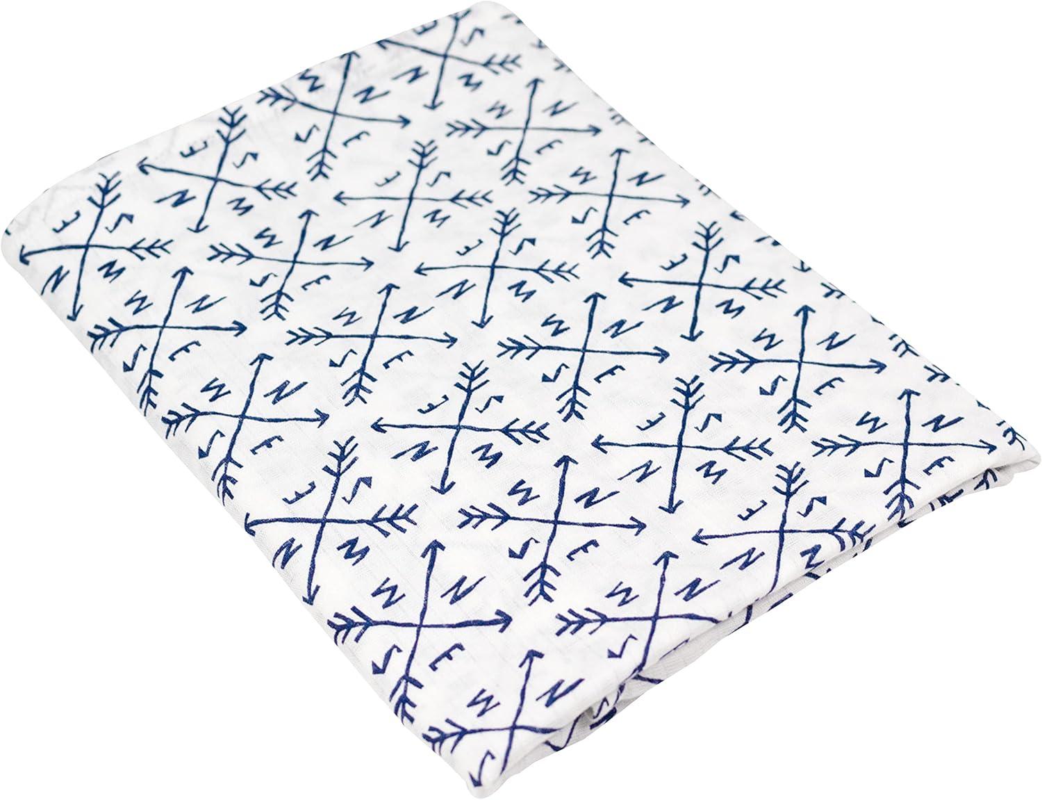 imageHonestBaby Baby 100 Organic Cotton Swaddle Receiving Blankets 2 PackCompass