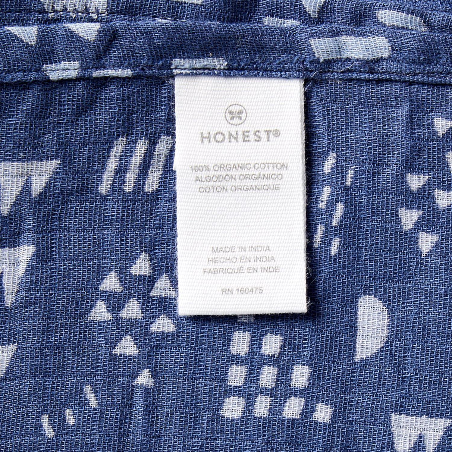 imageHonestBaby Baby 100 Organic Cotton Swaddle Receiving Blankets 2 PackPattern Play Navy