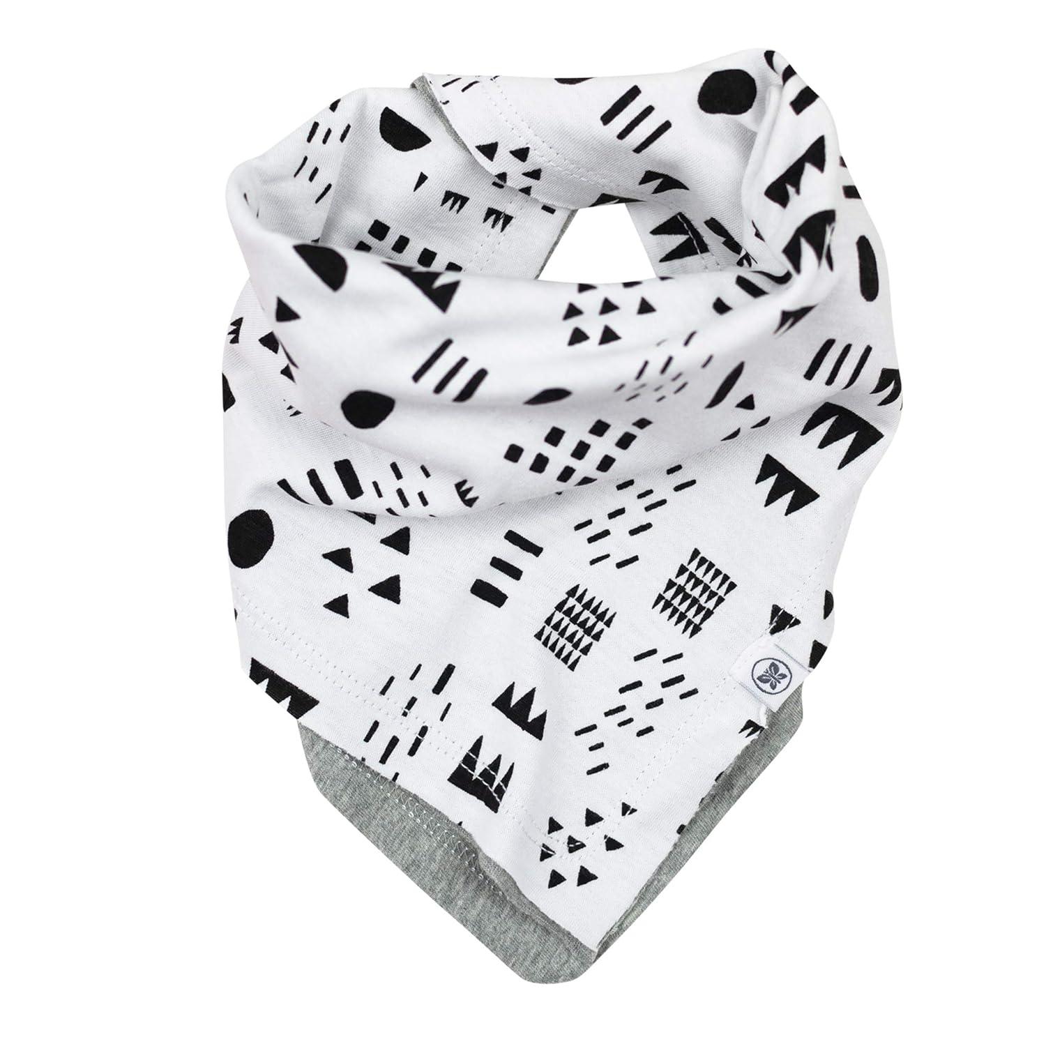 imageHonestBaby Girls Organic Cotton Bandana Drool Bib Multipack 10Pack Rainbow Gems Blues One Size5pack Pattern Play