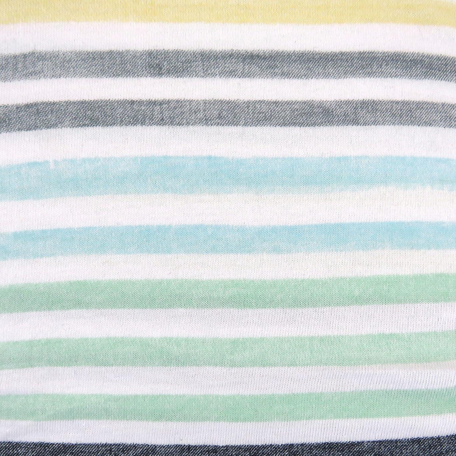 imageHonestBaby 2Piece Organic Cotton Printed amp Terry Changing Pad Cover Set Watercolor World One Size D2BDRRainbow Stripe Blues