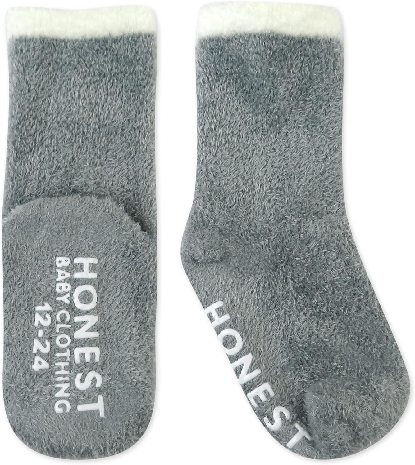 imageHonestBaby Multipack Cozy Socks Sustainably Made for Infant Baby Toddler Kids Boys Girls Unisex Men and WomenGray Heather