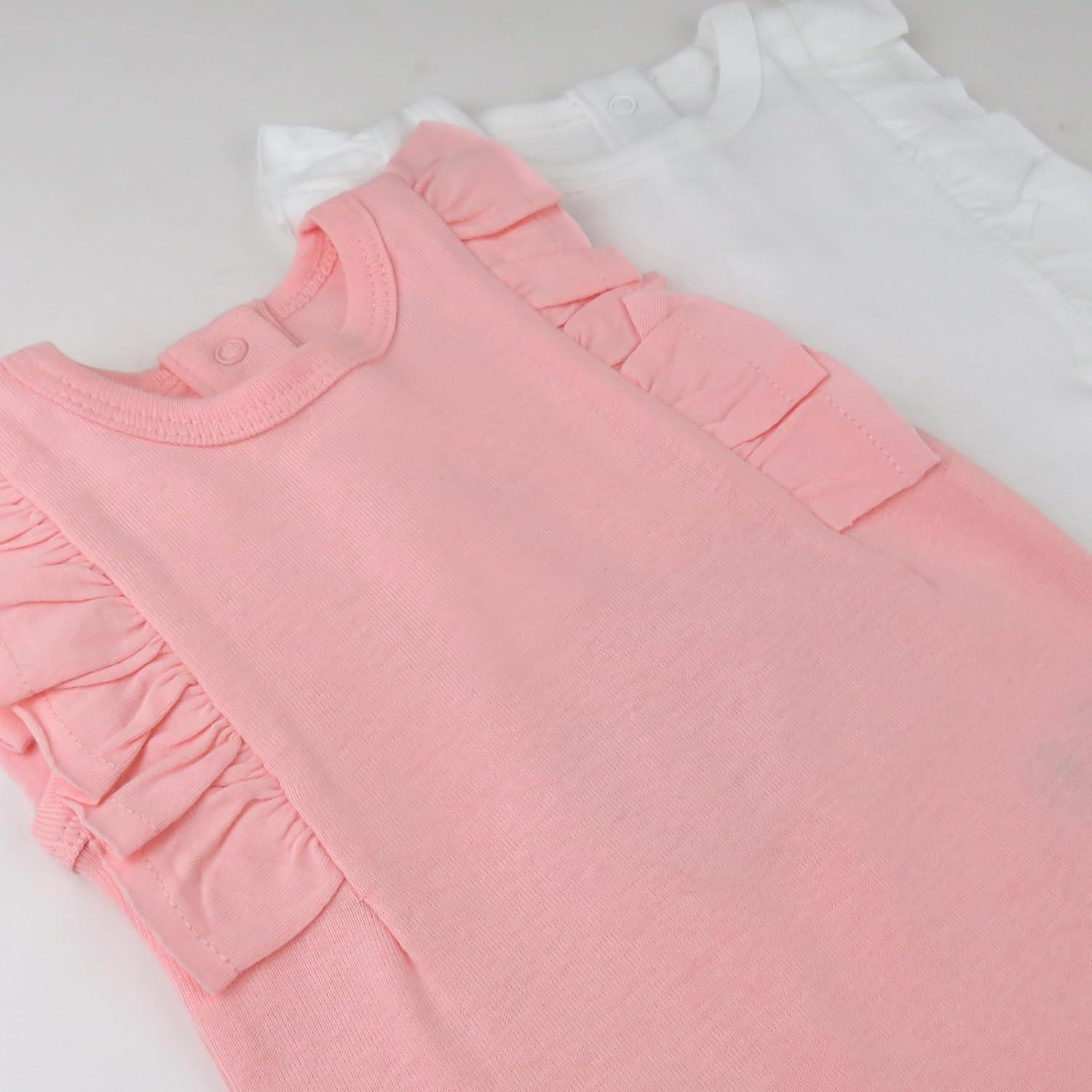 imageHonestBaby babyboys Sleeveless Bodysuits Onepiece 100 Organic Cotton for Baby Boys Girls UnisexPink Petal